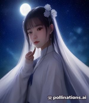 成人动漫惊悚恐怖题材画面，月夜森林中的神秘人物剪影，氛围压抑诡异